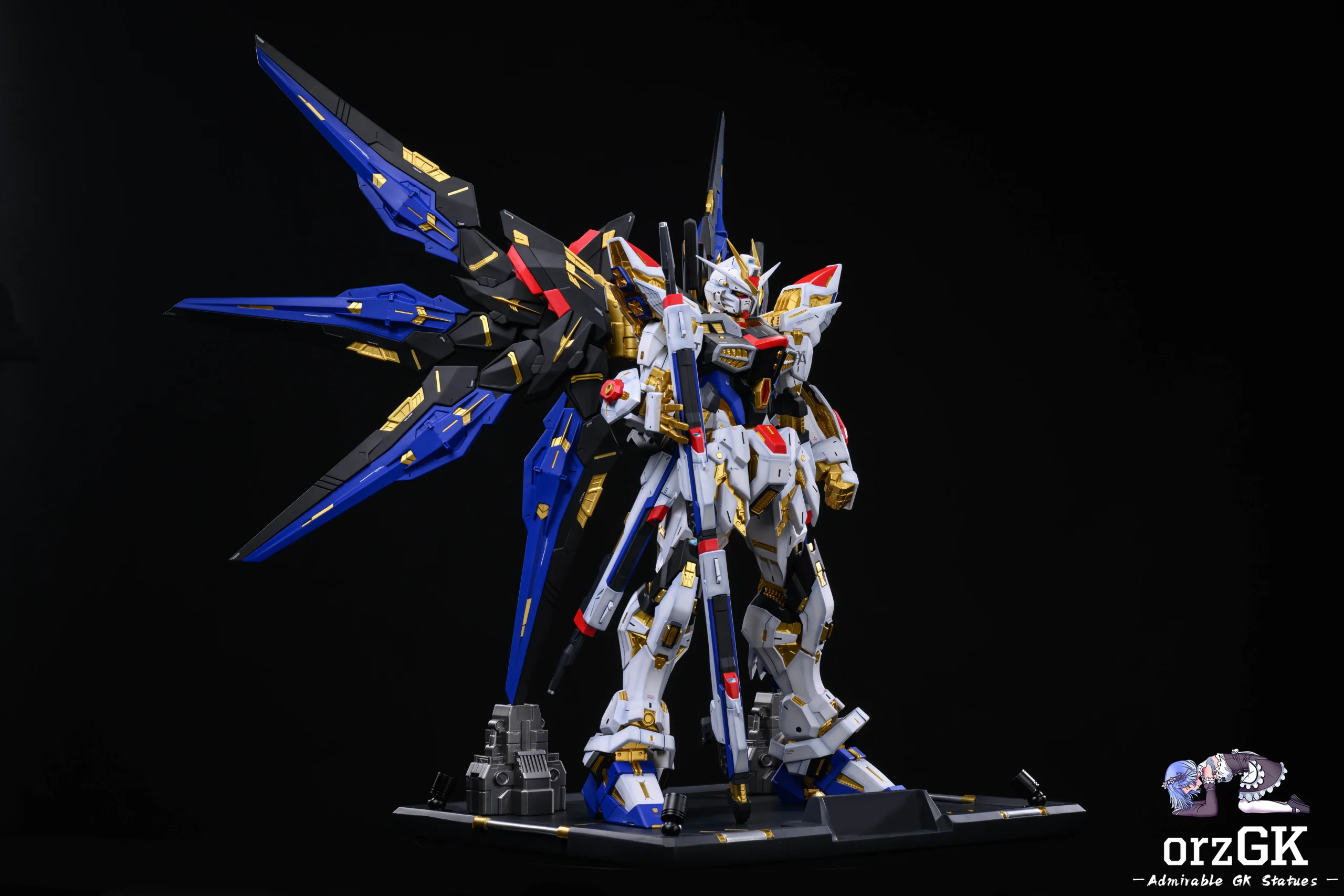 Mecha era Studio – Mobile Suit Gundam Blue Battle Mecha Dual-Form Super Limited Edition Lighting Three-Dimensional Scene Statue