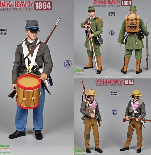 QORANGE QOTOYS – QOM-1056 American Civil War 1/6 Scale Action Figure