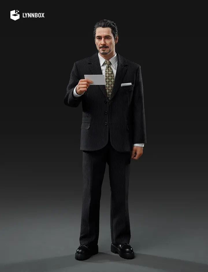 LYNNBOX Studio – Marvel 1/6 Iron Man Tony Stark Press Conference Suit & Podium Set