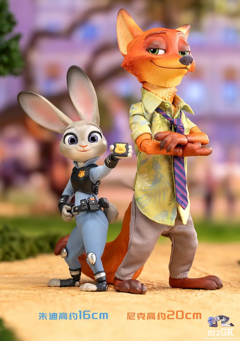 GONG Studio- Zootopia Nick Wilde with Judy Hopps Set (Licensed)