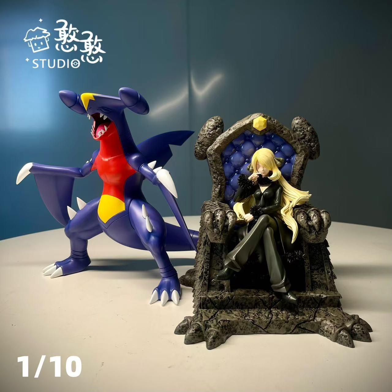 Han Han Studio – Pokémon 1/10 Throne Cynthia & Garchomp