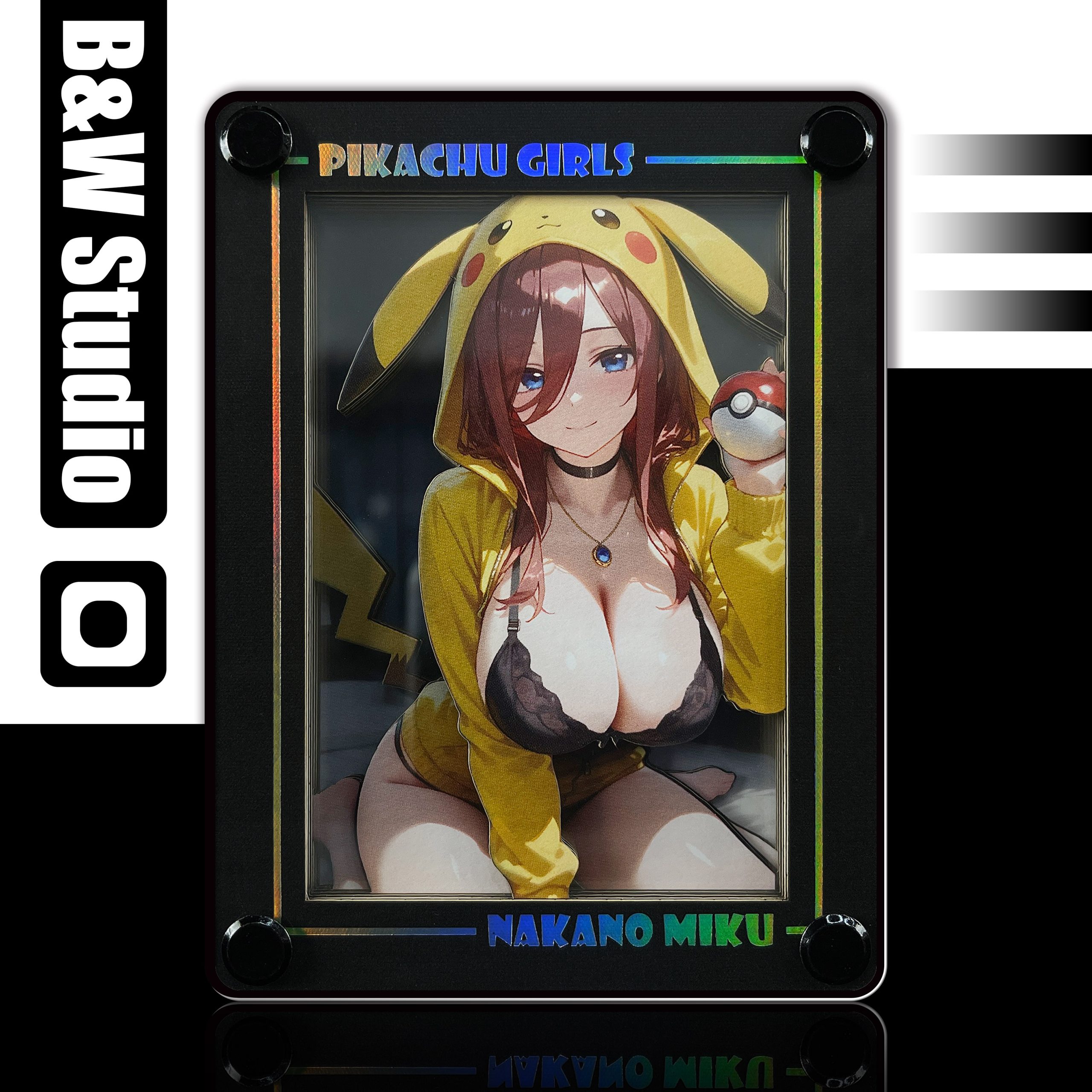 B&W Studio – The Quintessential Quintuplets Pikachu Girl Series Desktop Decorative Card Bricks 04 Nakano Miku