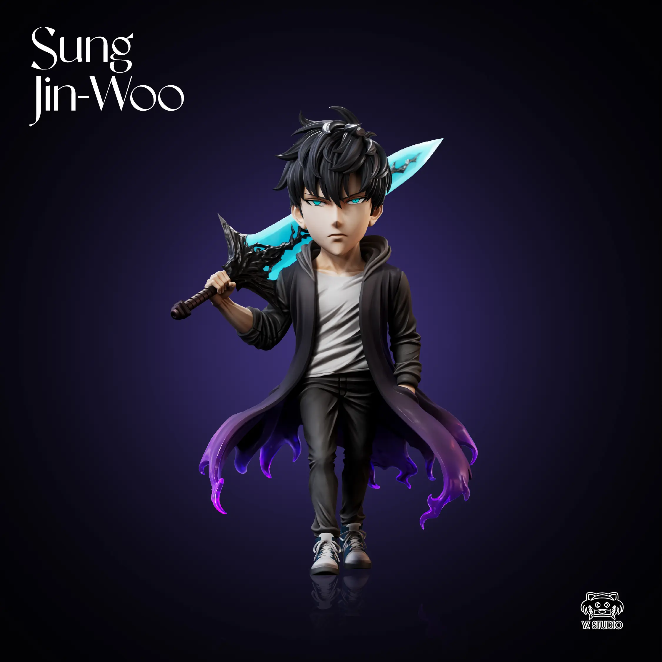 Yz Studio – Solo Leveling #1 The Demon King Sword Sung Jin Woo