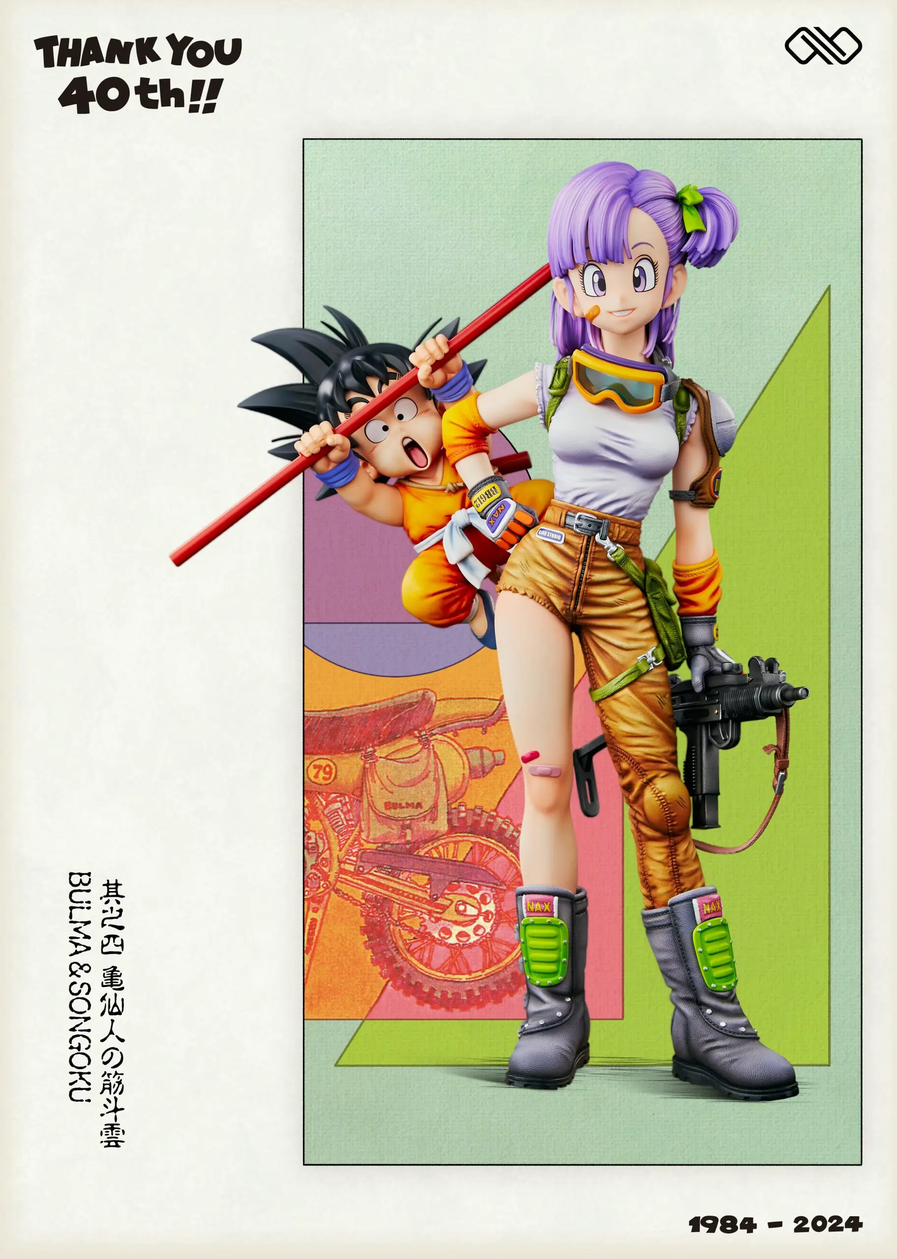 Infinite Studio – Dragon Ball Title page 40th Anniversary Series #2 Bulma & Goku