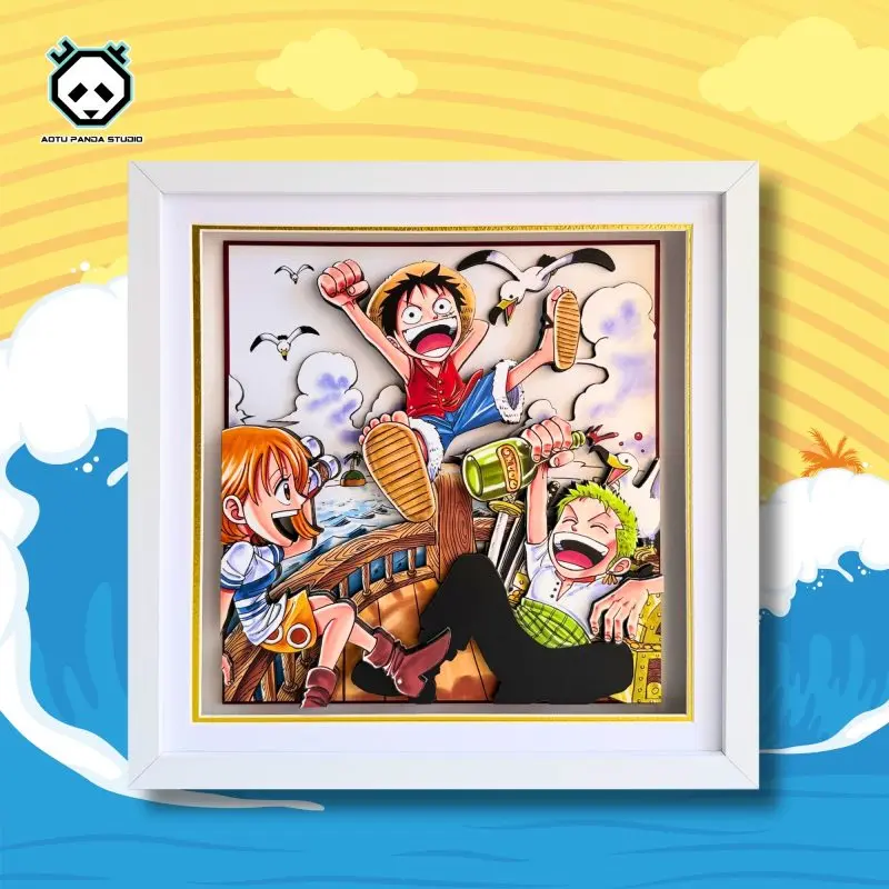 Aotupanda Studio – One Piece Dream Sailing Comic Luffy 3D Decorative Painting
