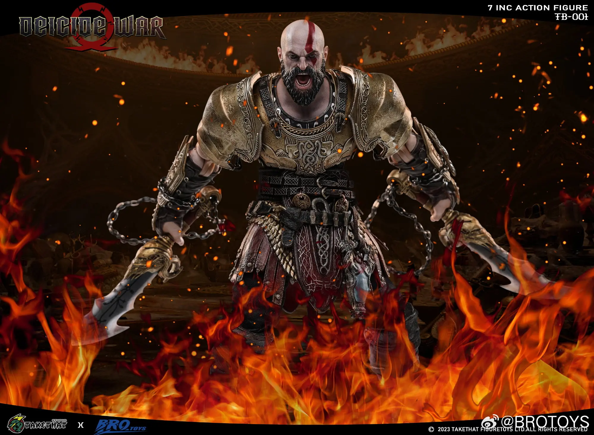Brotoys Studio & TAKETHAT Studio – God of War Kratos ACTION FIGURE DEICIDE WAR DELUXE EDITION TB001