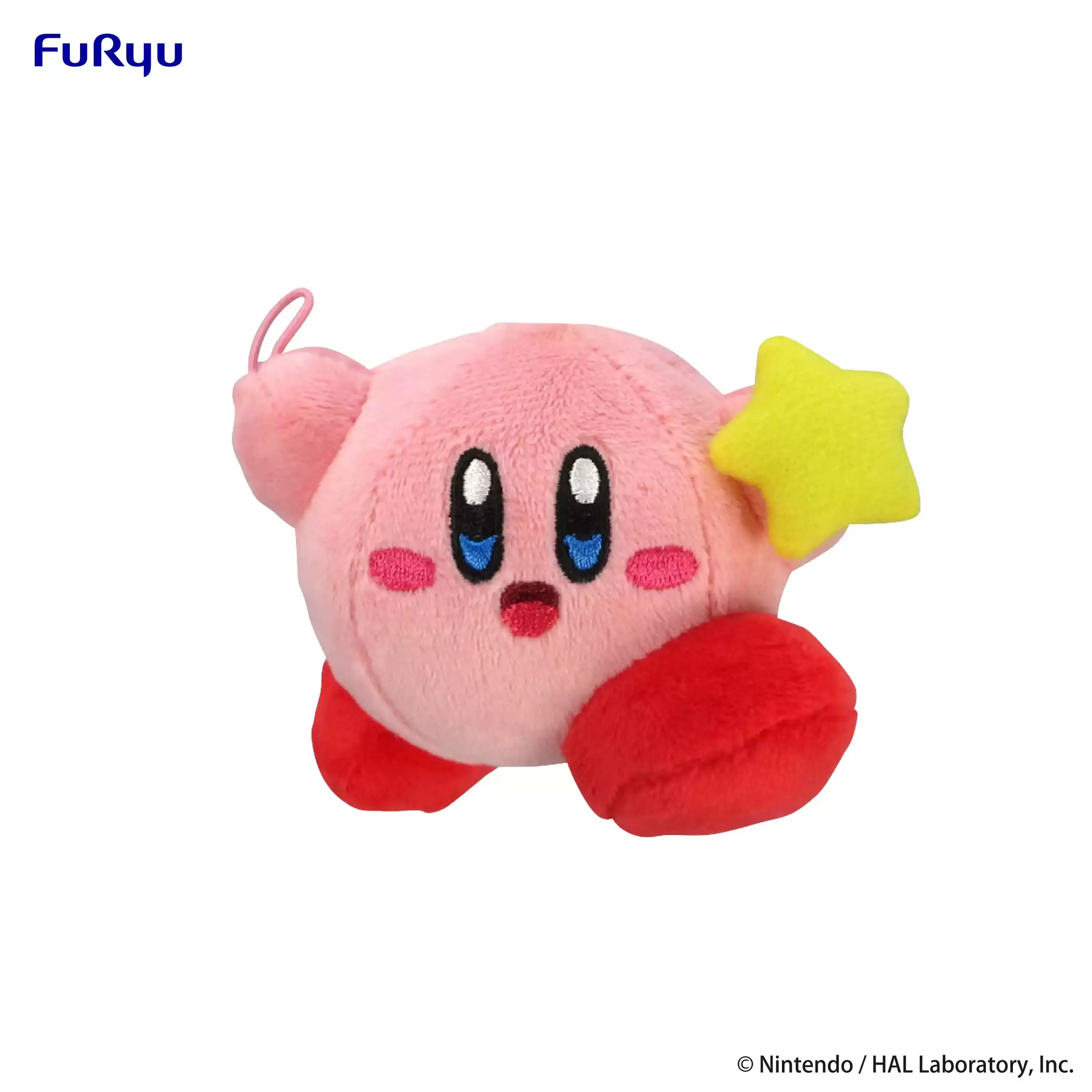 FURYU – Kirby Mini Plush Toy Kirby with Yellow Star & Blue Star and Waddle Dee with Pink Star & Green Star (Licensed)