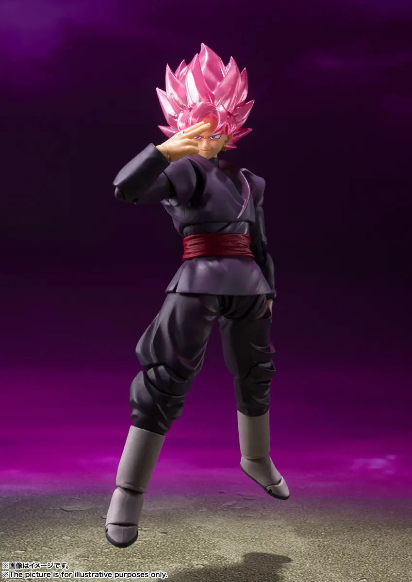 BANDAI SPIRITS – S.H.Figuarts Goku Black Super Saiyan Rosé (Reissue) Dragon Ball Super (Licensed)