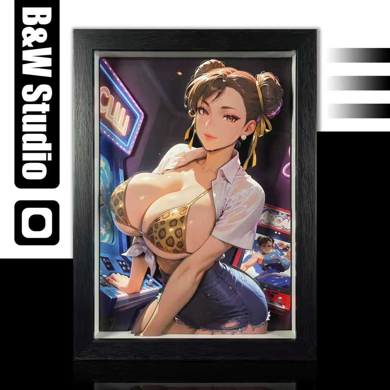 B&W Studio – King of Fighters Chun-Li 3D Decorative Painting