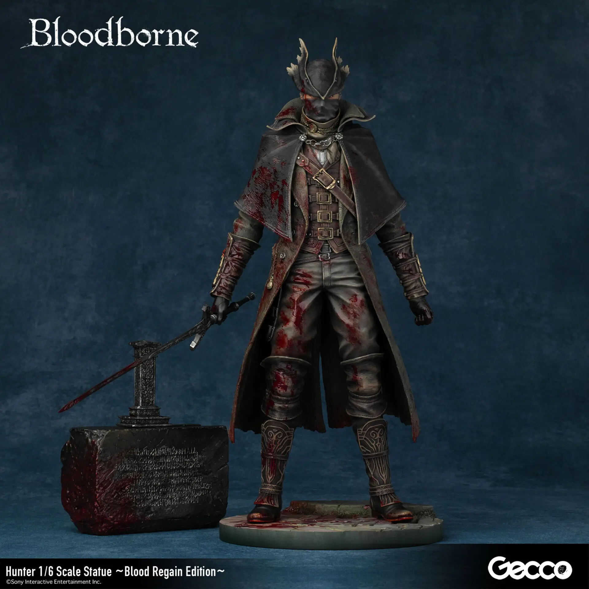 Gecco Studio – Bloodborne Hunter 1/6 Scale Statue Blood Regain Edition (Licensed)