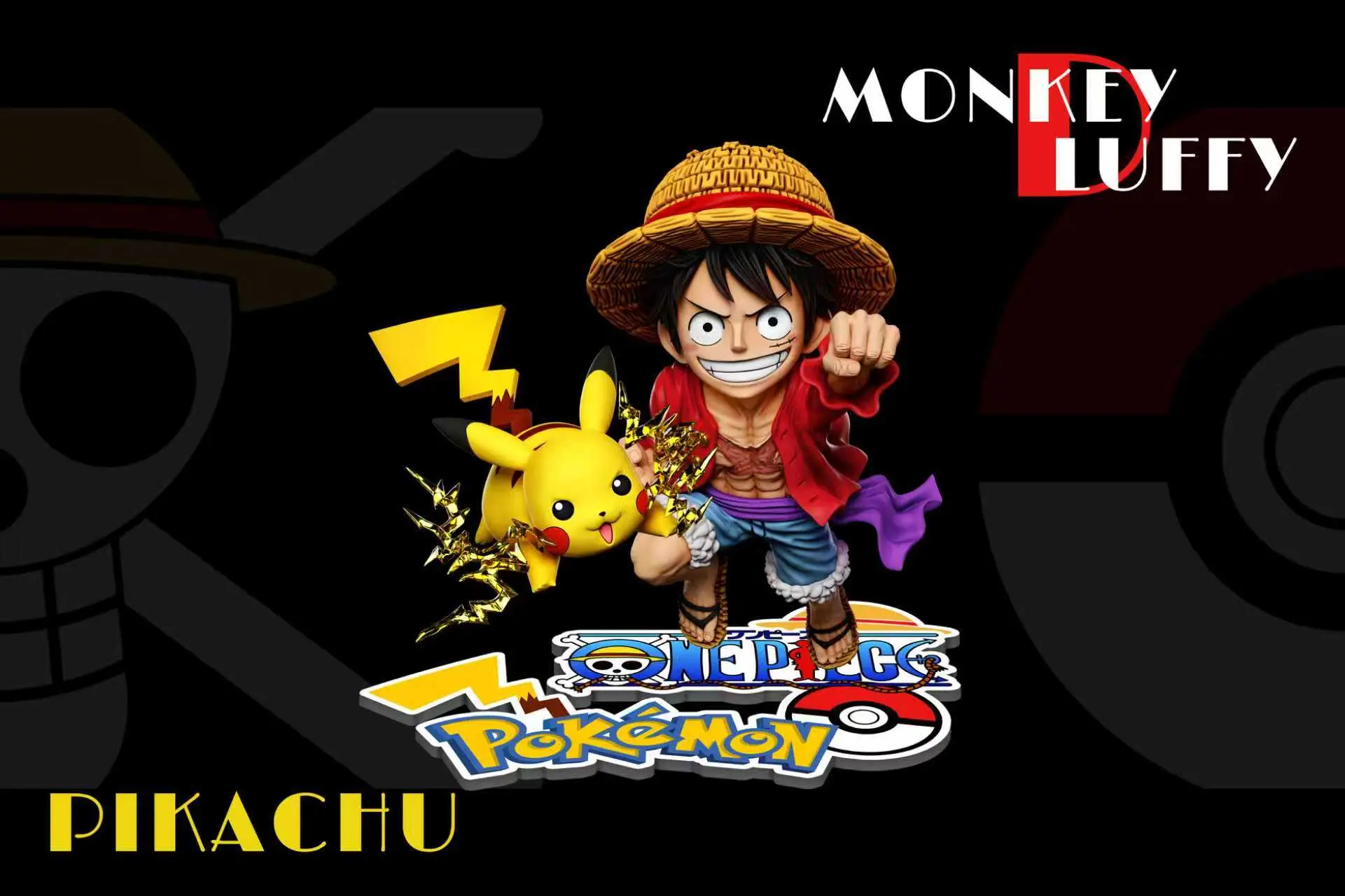 A+ Studio – Pokémon & One Piece Luffy Resonance Series Pikachu & Luffy