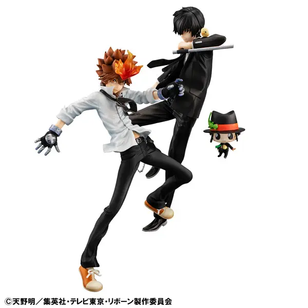 MegaHouse – G.E.M. Series Reborn! Tsunayoshi Sawada & Kyoya Hibari & Reborn Set Complete Figure (Licensed)