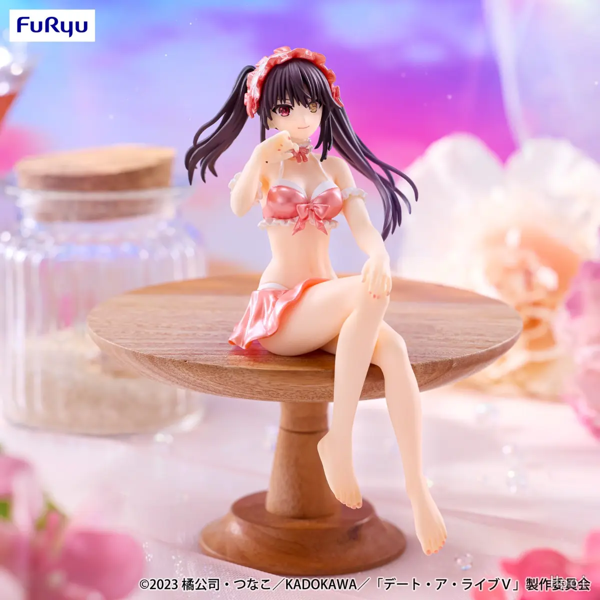 FURYU – Date A Live V – Tokisaki Kurumi Noodle Stopper Figure Mizugi, Pastel Red ver. (Licensed)