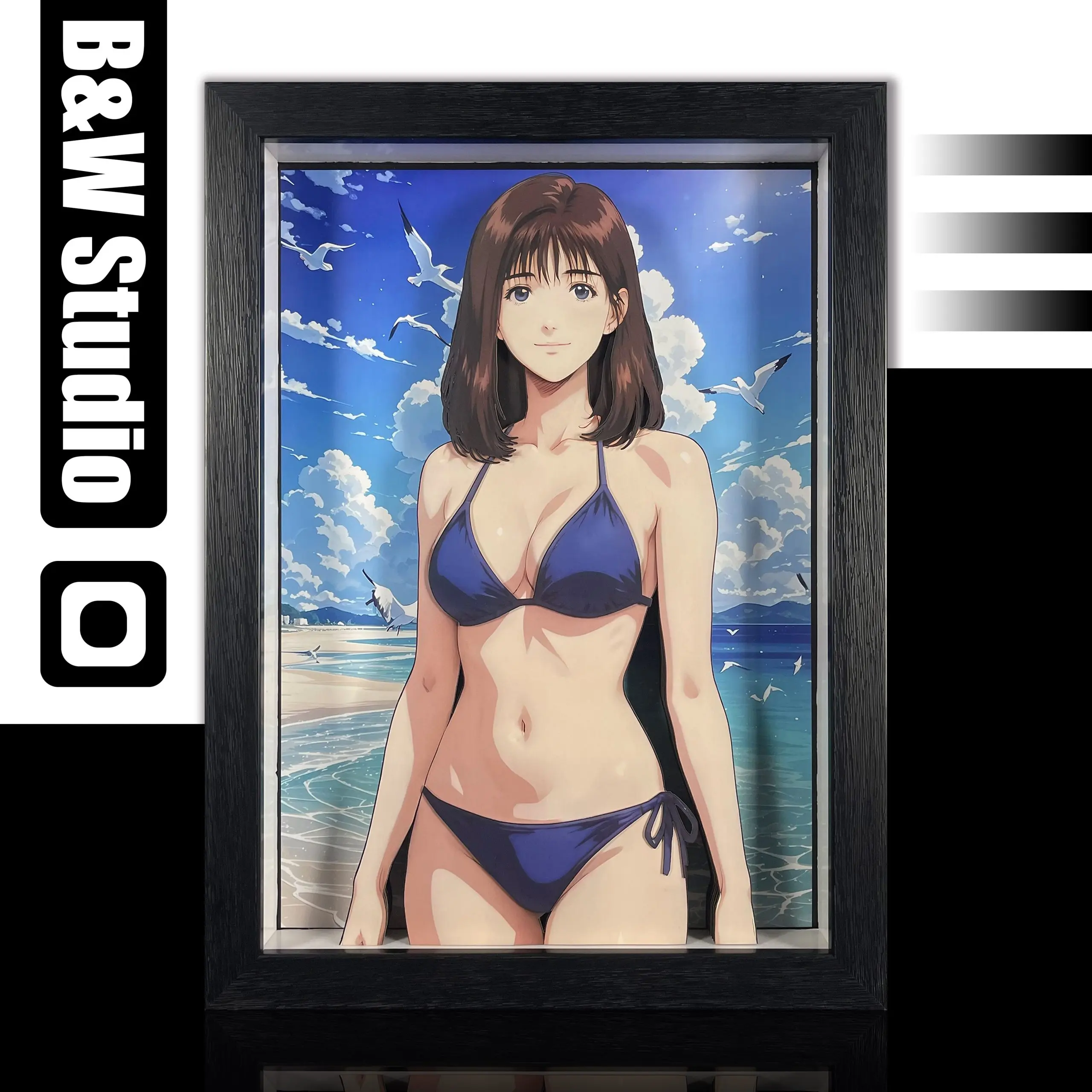 B&W Studio – Slam Dunk Haruko Akagi 3D Decorative Painting