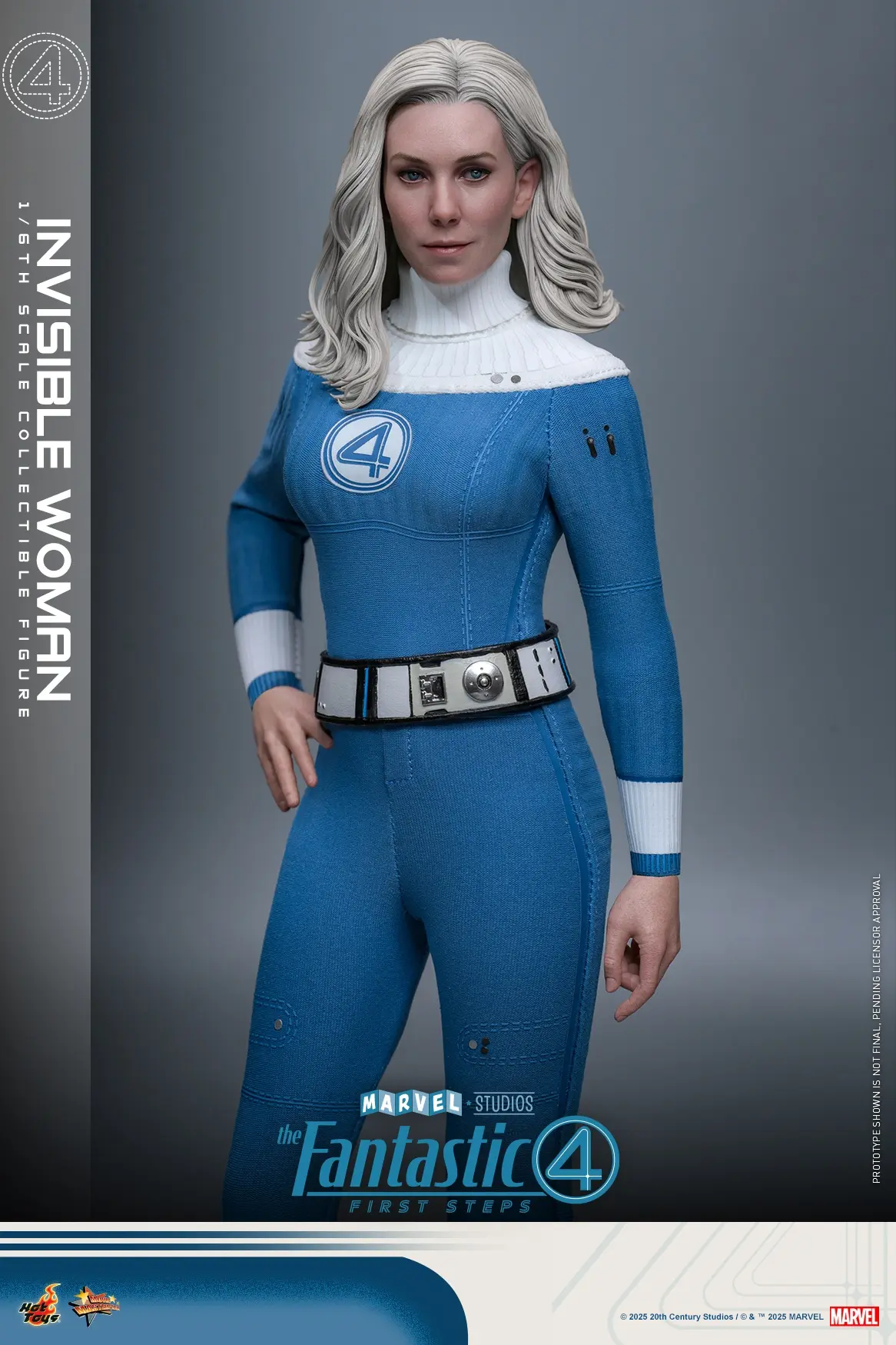 Hottoys – The Fantastic Four: First Steps Invisible Woman and H.E.R.B.I.E. 1/6th scale Collectible Figure Set MMS823 MMS824 (Licensed)