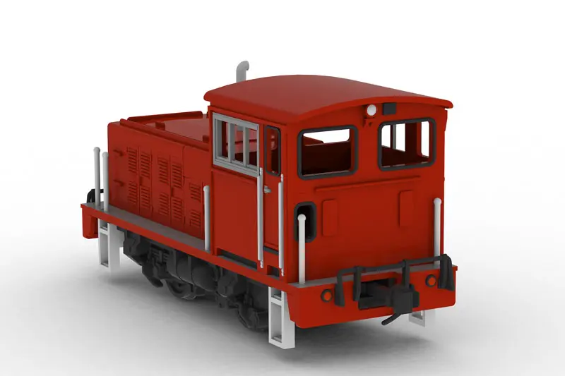 PLUM – Small Locomotive (L Type Orange & Convex Type Green) 1/80 Plastic Model (Licensed)