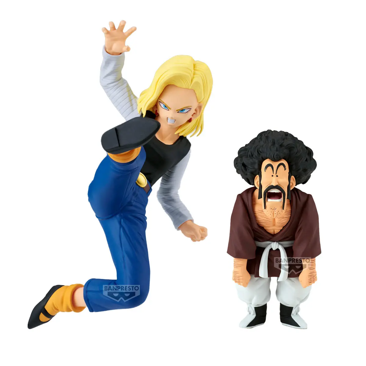BANPRESTO – Dragon Ball Z Match MAKERS: Android 18 vs. Mr. Satan (vs. Mighty Mask) (Licensed)
