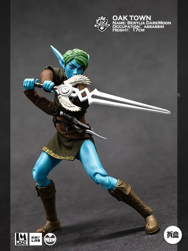 Lazy Monster Studio – Oak town Berylia Dark Moon Assassin & Sorceress (Licensed)
