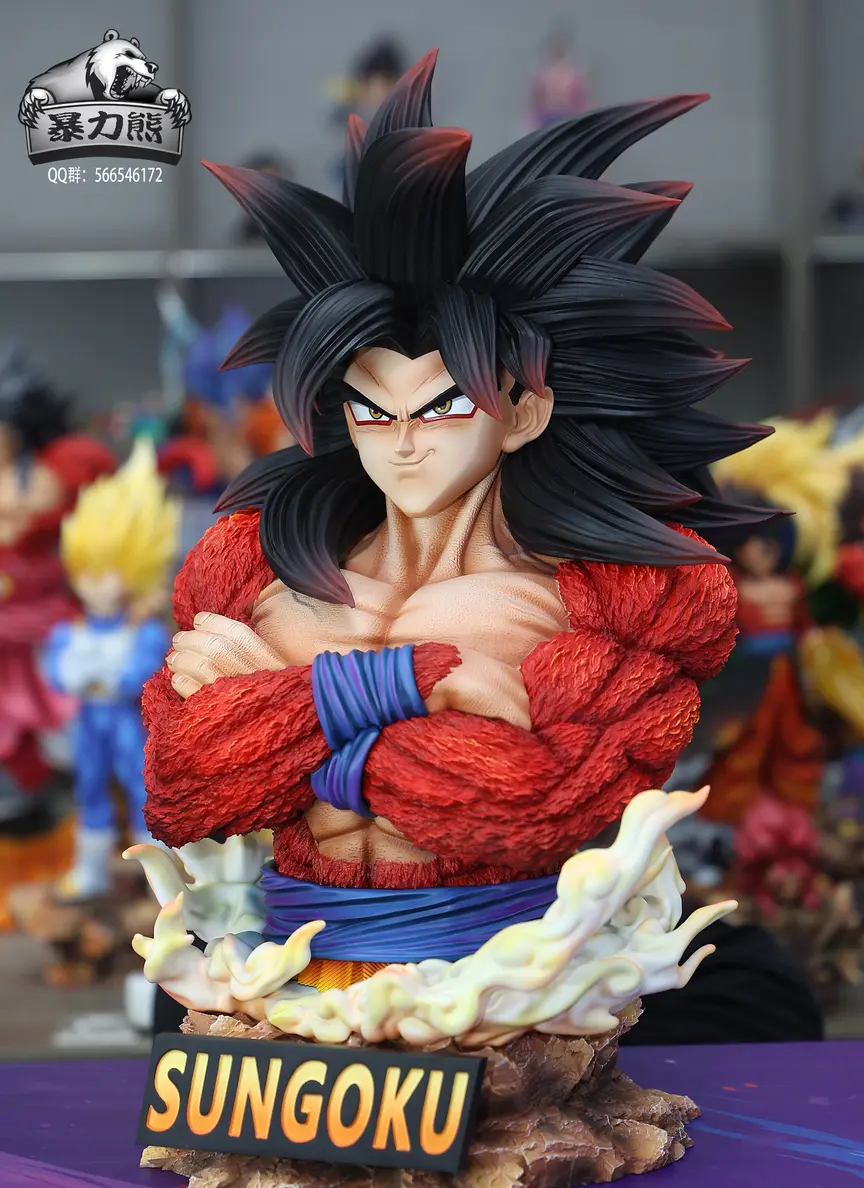 Violent Bear Studio – Dragon Ball Super Saiyan 4 Goku Bust