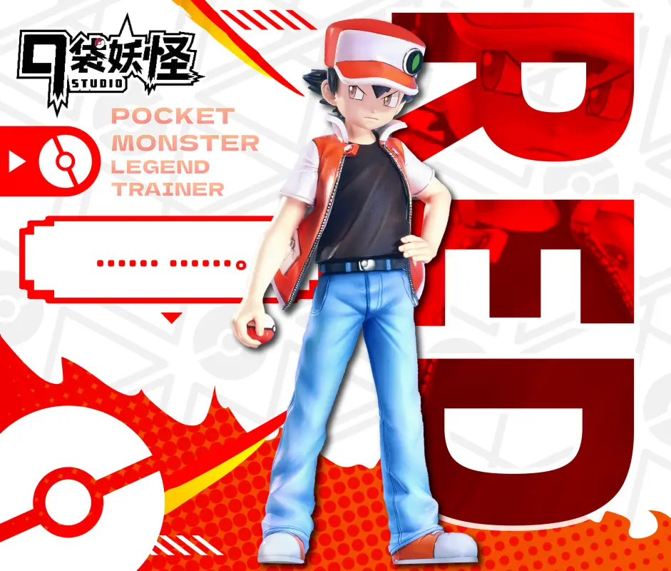 Kou Dai Yao Guai Studio – Pokémon Pokédex Legendary Trainer #1 Red