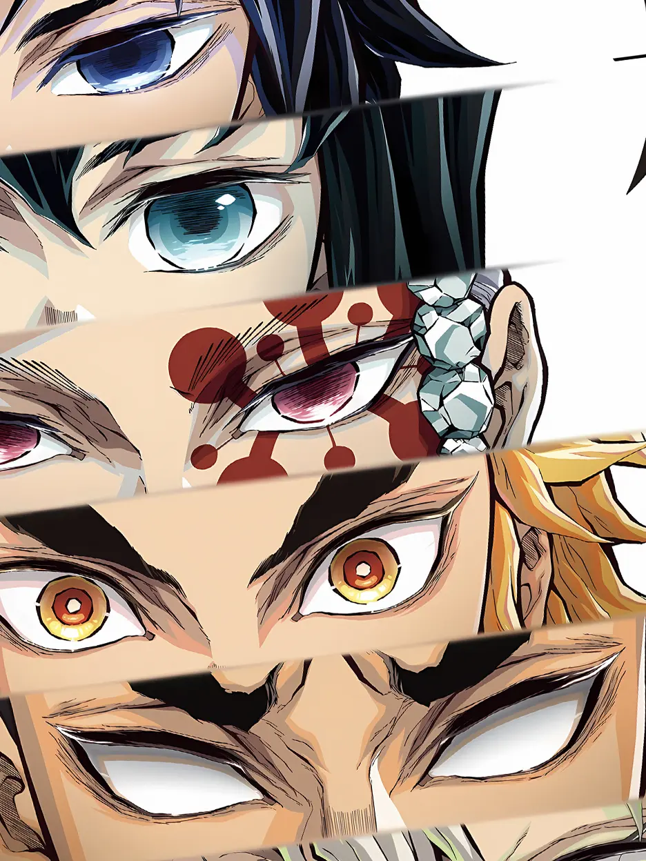 Xing Kong Studio – Demon Slayer Giyu Tomioka & Kocho Shinobu & Kyojuro Rengoku & Tengen Uzui & Mitsuri Kanroji & Muichiro Tokito & Gyomei Himejima & Sanemi Shinazugawa & Iguro Obanai Decorative Painting