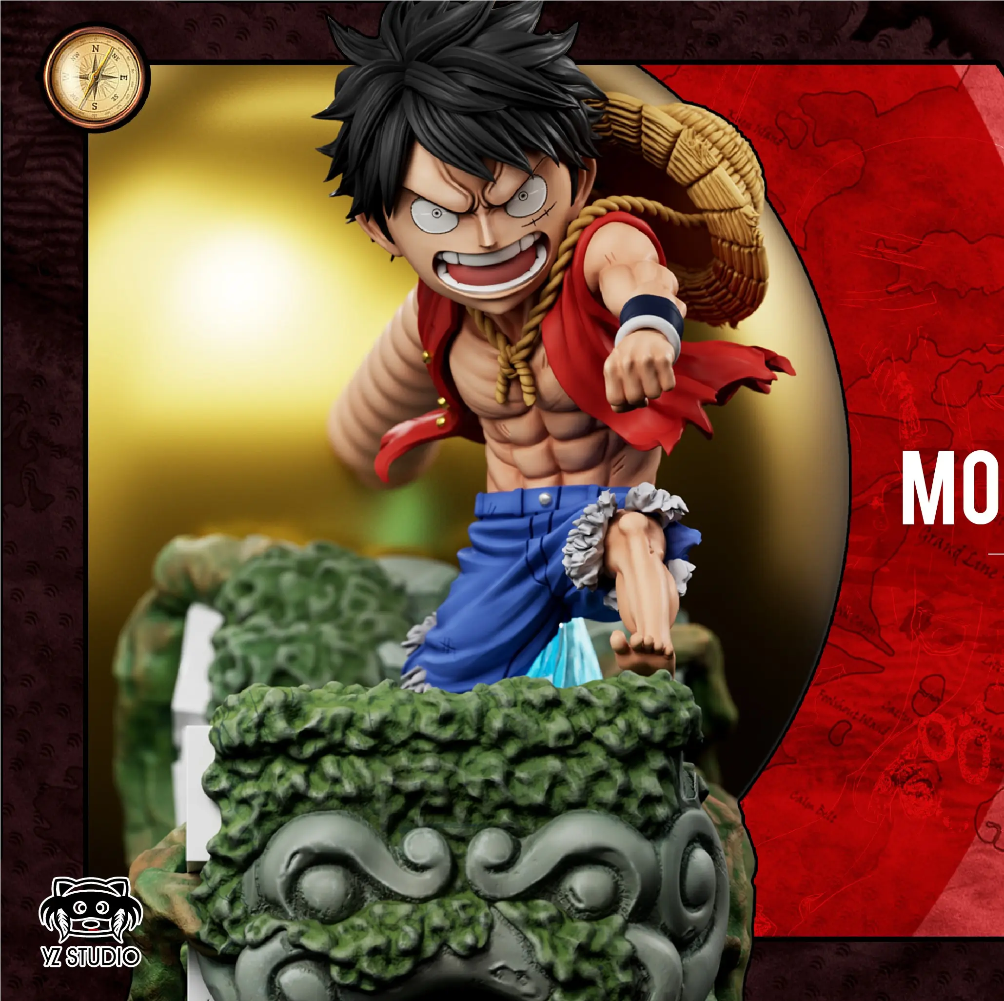 Yz Studio – One Piece Skypiea Arc 047 Golden Spinning Bomb Luffy