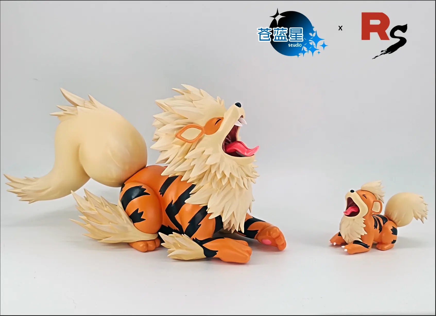 Cang Lan Xing Studio – Pokémon Arcanine Evolution Set Arcanine & Growlithe