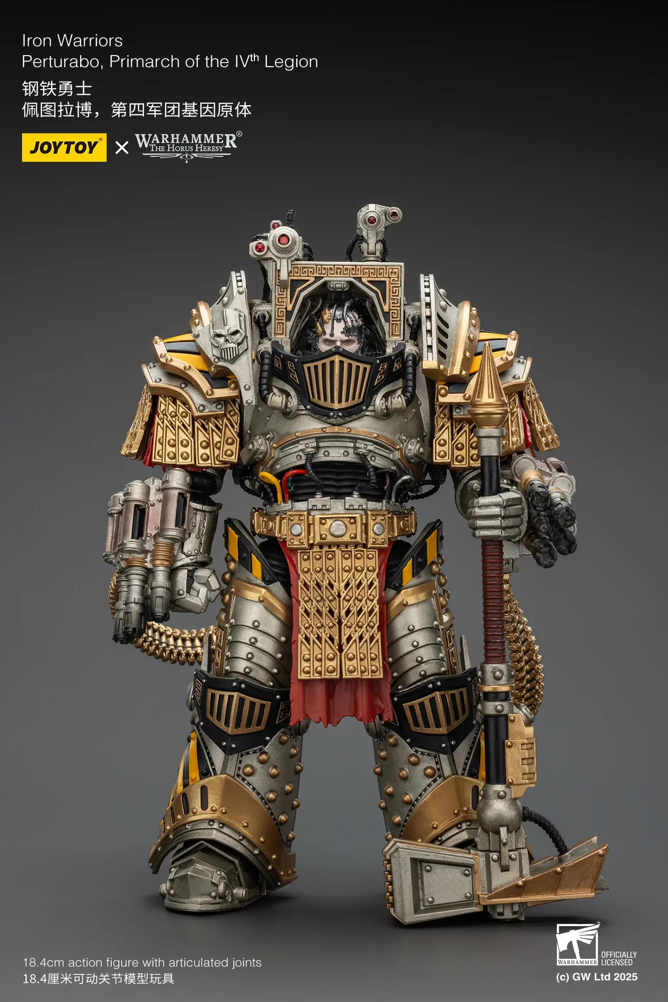 JOYTOY – Iron Warriors Perturabo, Primarch of the lVth Legion (Licensed)