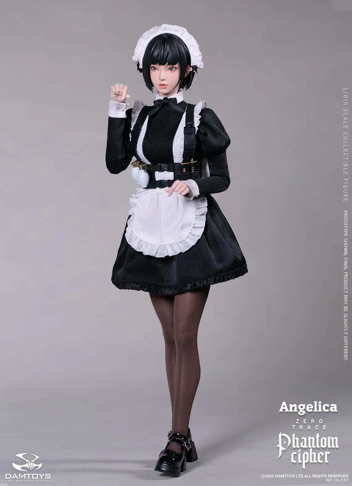 DAMTOYS – 1/6th scale PHANTOM CIPHER: ZERO TRACE ANGELICA Original Story Collectible Figure GLC01 (Licensed)