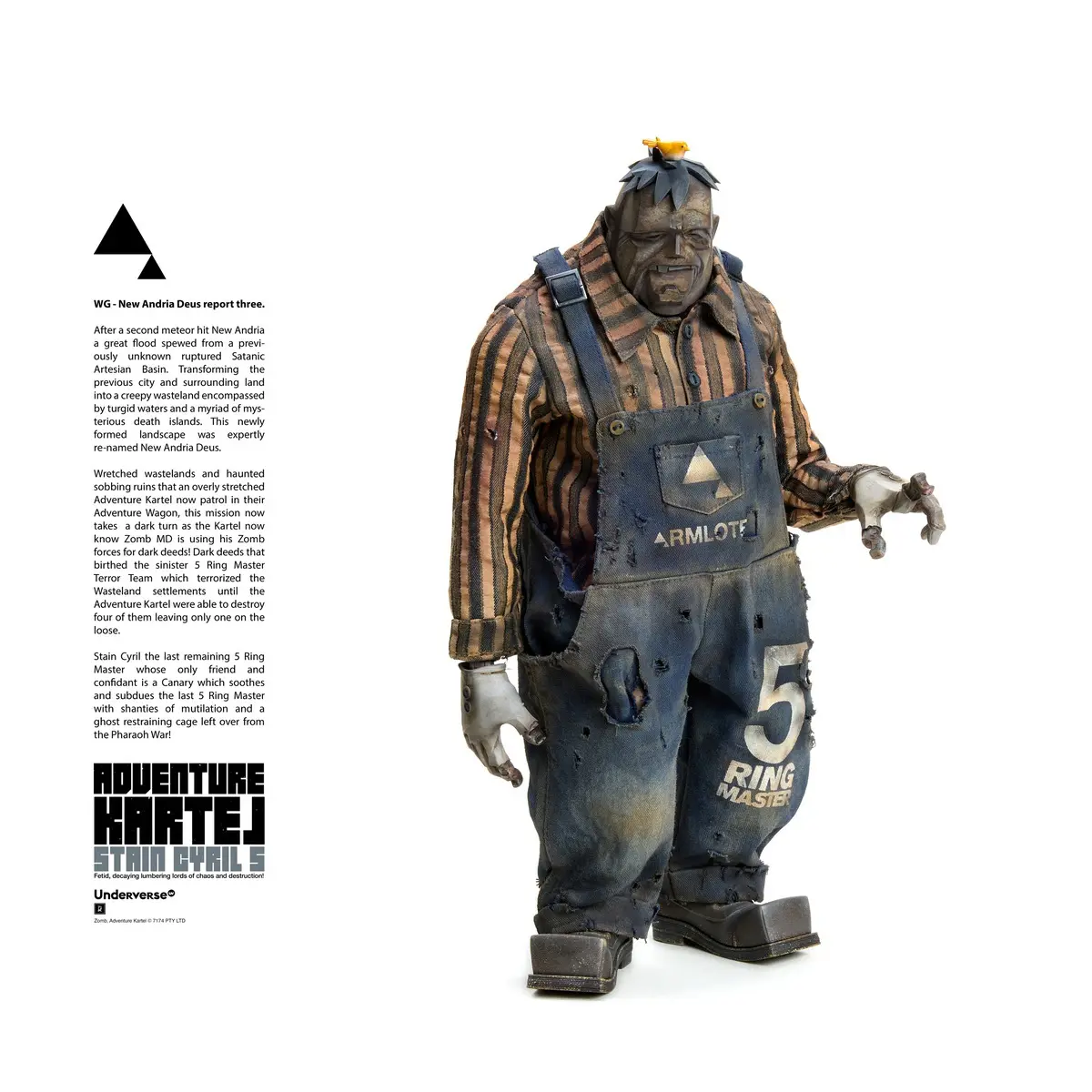 UNDERVERSE – Adventure Kartel 5 Ring Master – Stain Cyril 1/6 Action Figure (Licensed)