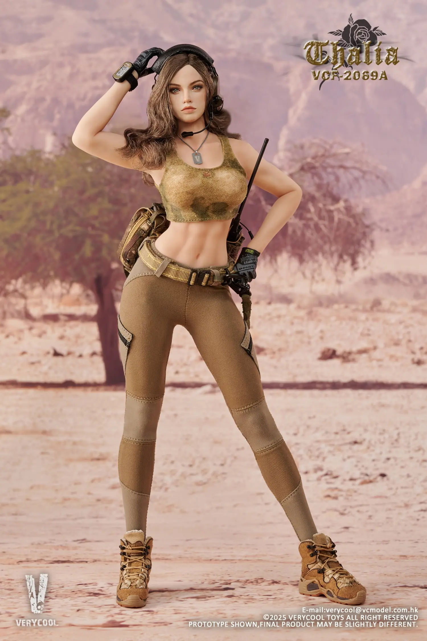 VERYCOOL – 1/6 Scale Action Figure VCF-2069 Desert female soldier -Thalia (Licensed)