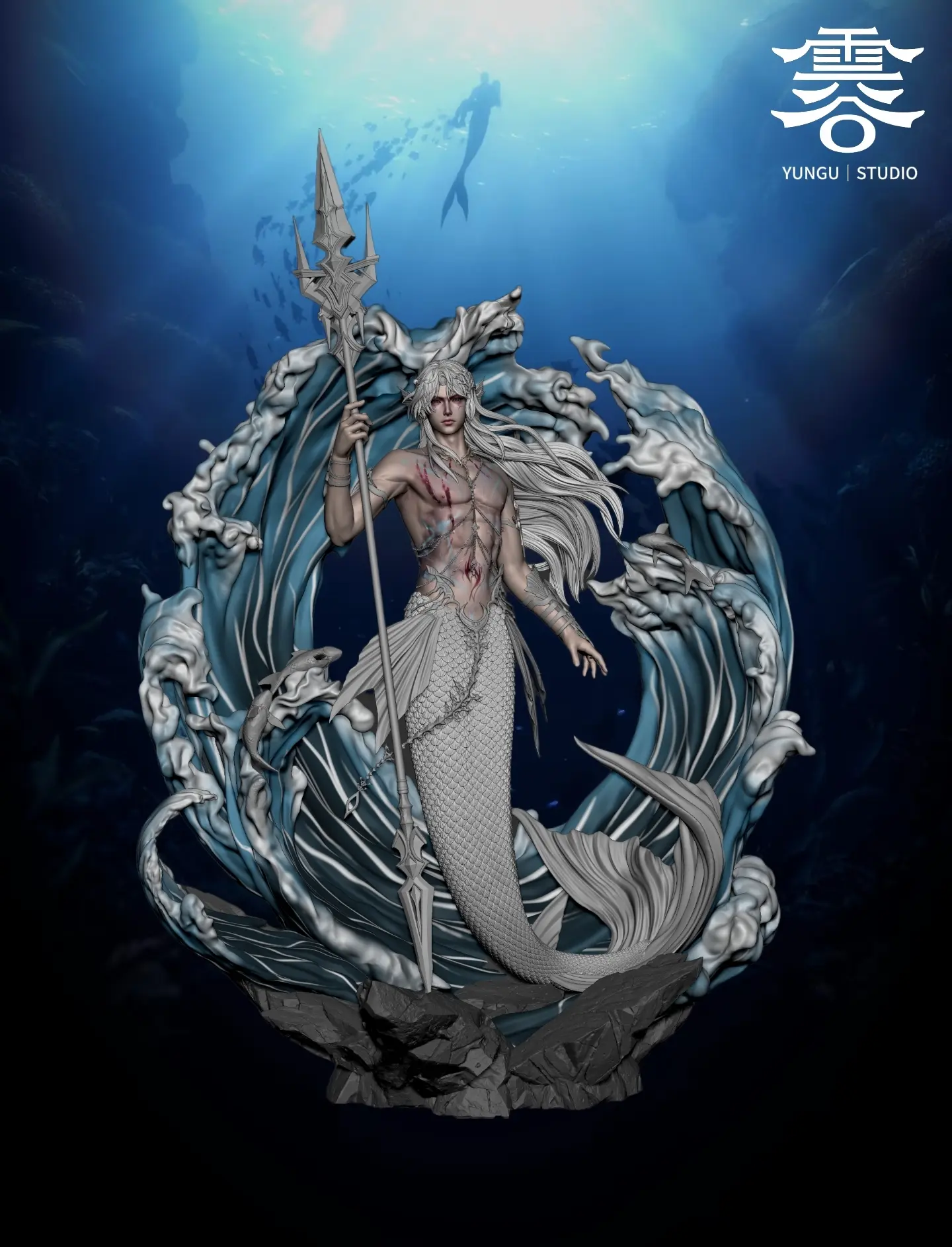 Yun Gu Studio – Love and Deepspace 1/6 Statue Mermaid Rafayel