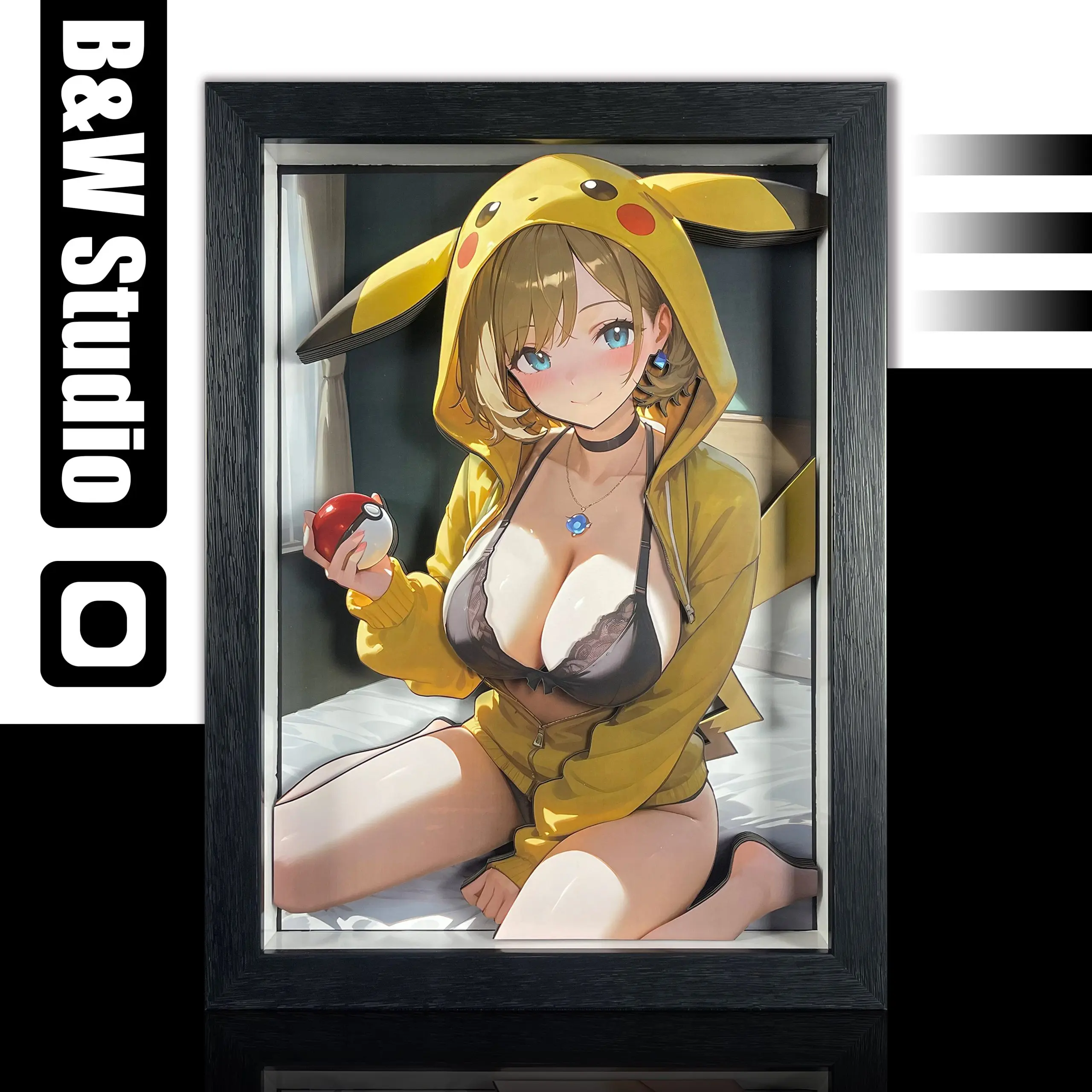 B&W Studio – Pokémon Pikachu Girls Series Decorative Painting #9 Serena 3D Decorative Painting Serena