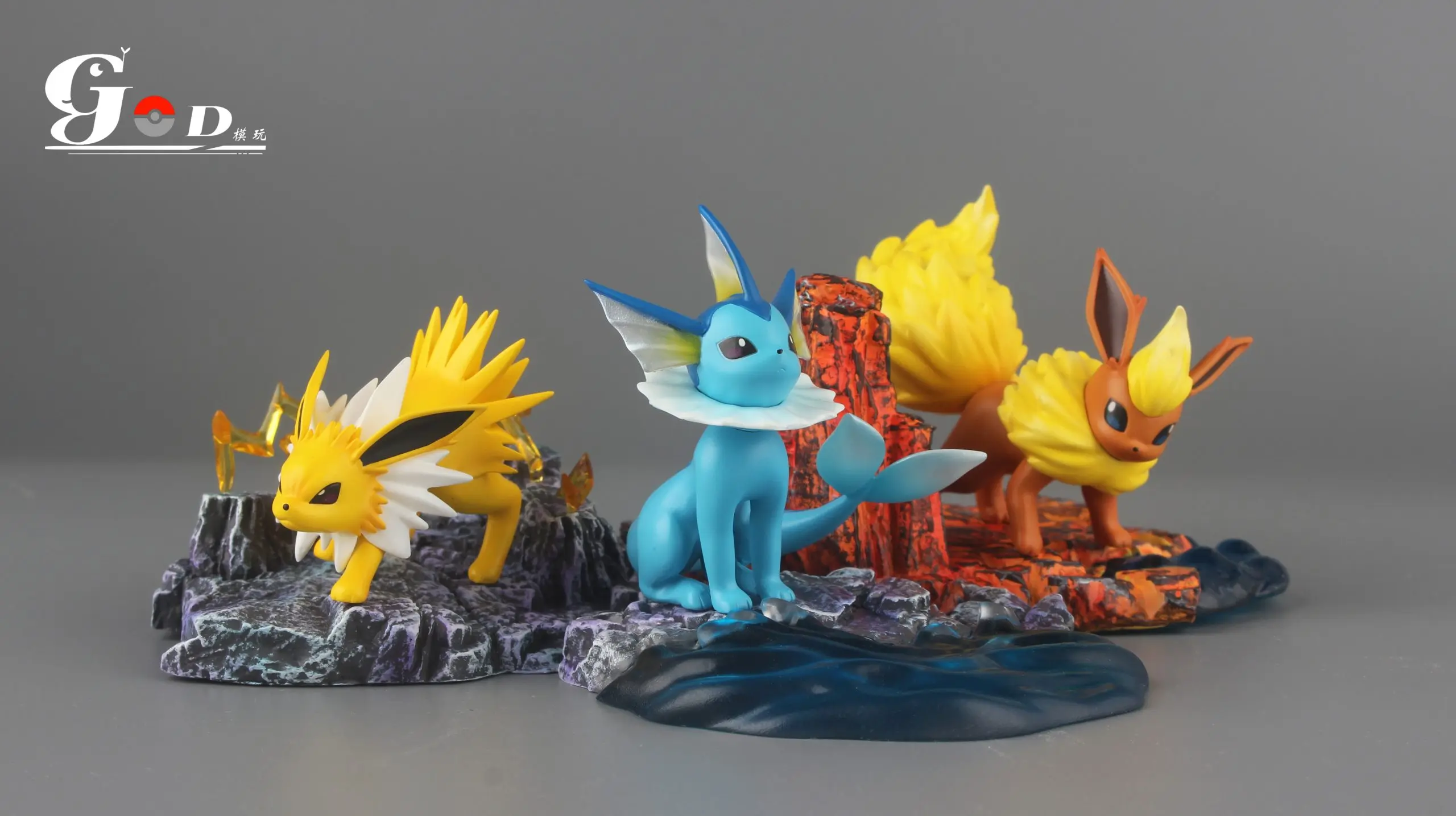 God Studio – Pokémon Eevee Set Flareon & Vaporeon & Jolteon
