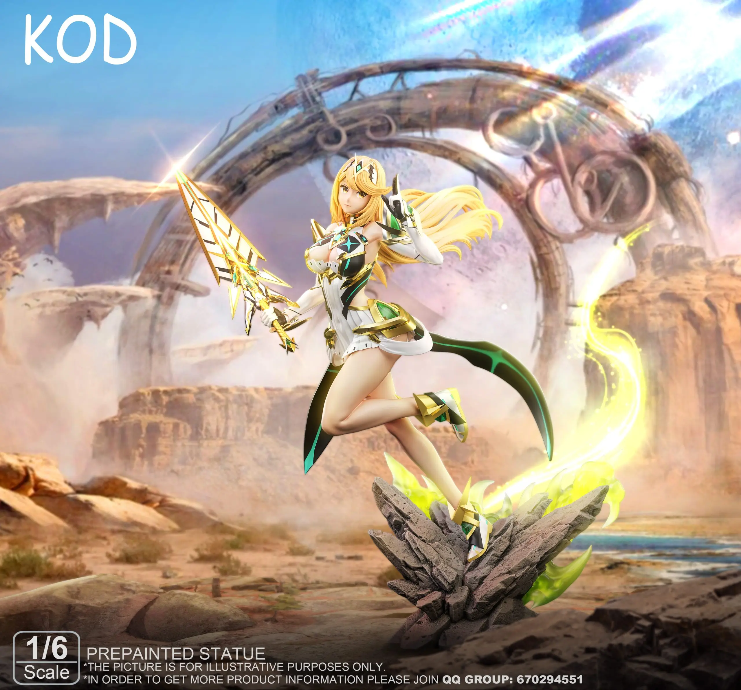 Kod Studio – Xenoblade Chronicles #2 Mythra Light Mech Statue
