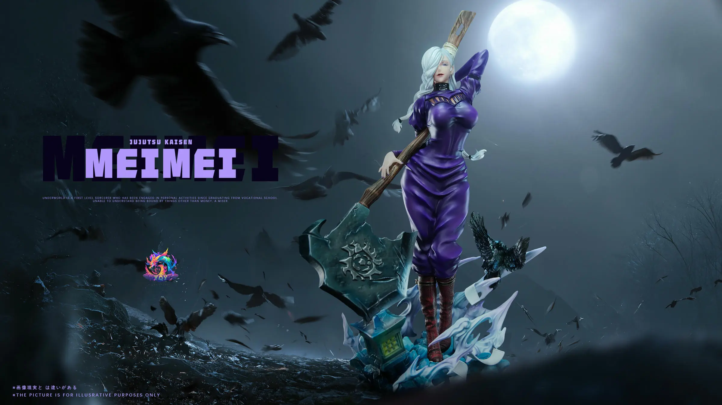 YQY Studio – Jujutsu Kaisen The White-Haired Axe Wielding Woman Mei Mei
