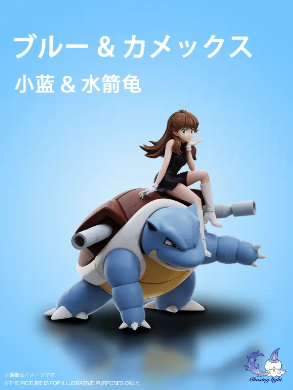 Chasing Light Studio – Pokémon Character Series Gold & Silver Chapter Green & Blastoise