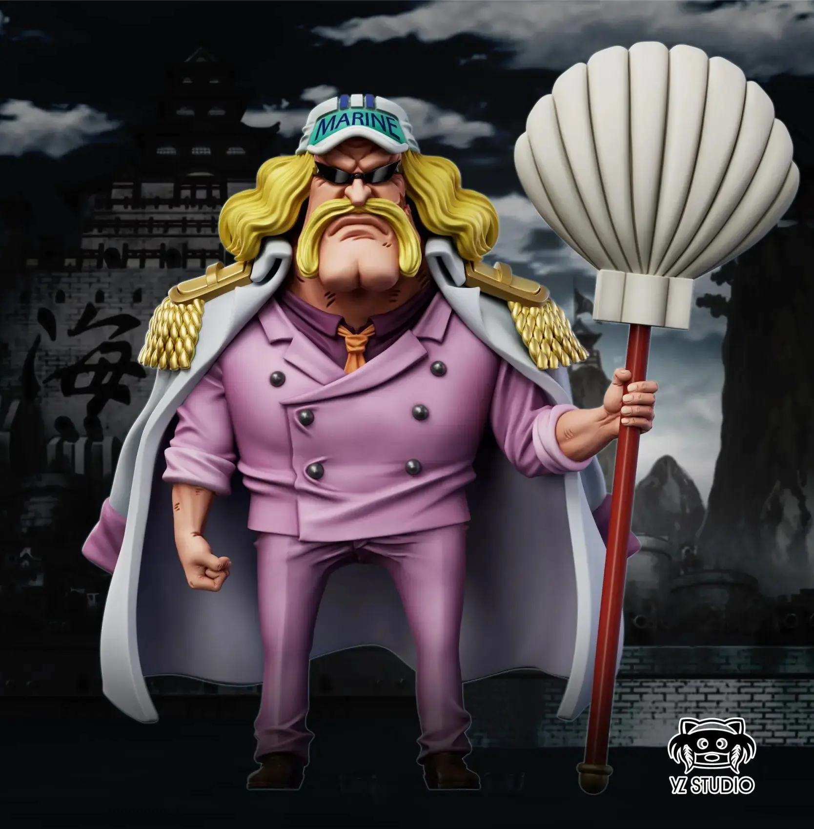 YZ Studio – One Piece Marine #44 Marine Vice Admiral Rako Rako no Mi Pomsky