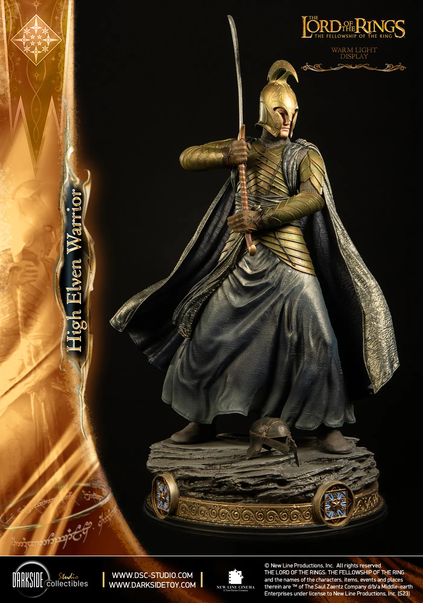 Darkside Collectibles Studio – High Elven Warrior John Howe Signature Edition (Licensed)