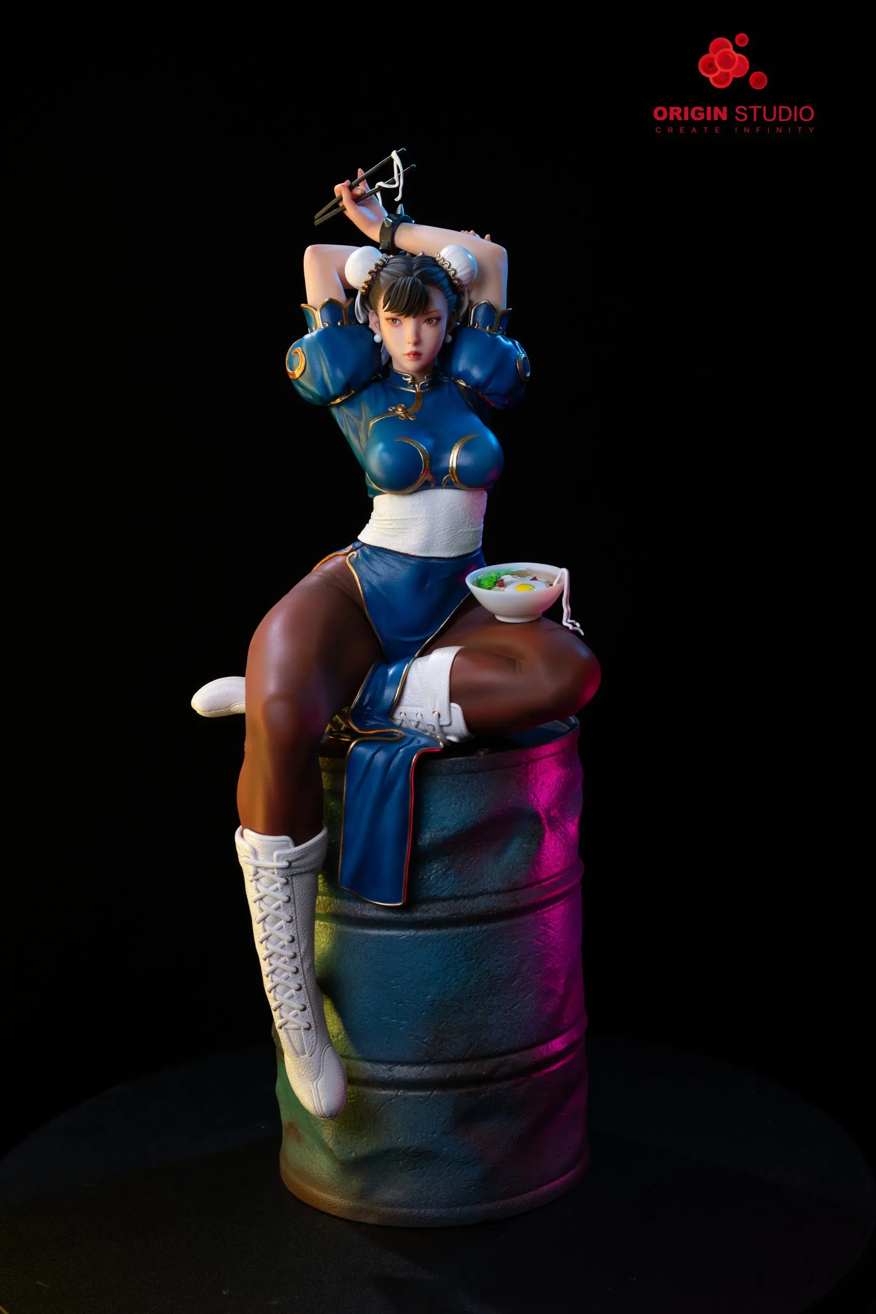 ORIGIN Studio – King of Fighters Light Statue of a Female Fighter Chun