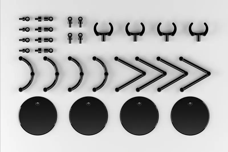 GSC – The Simple Stand mini x 4 BLACK (for Small Figures & Chibi Figures) (Licensed)