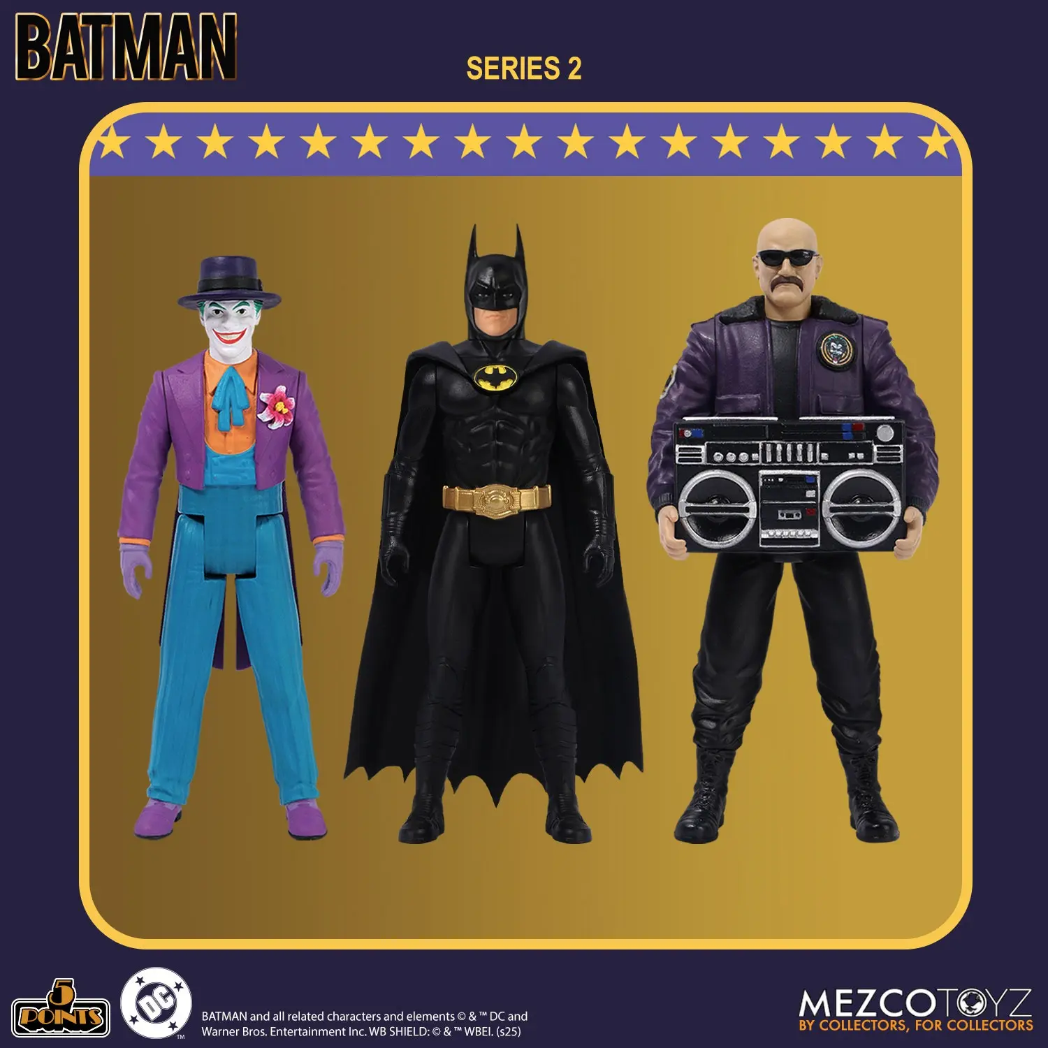 Mezco Studio – 5 Points Batman (1989) – Series 2 Set (Licensed)