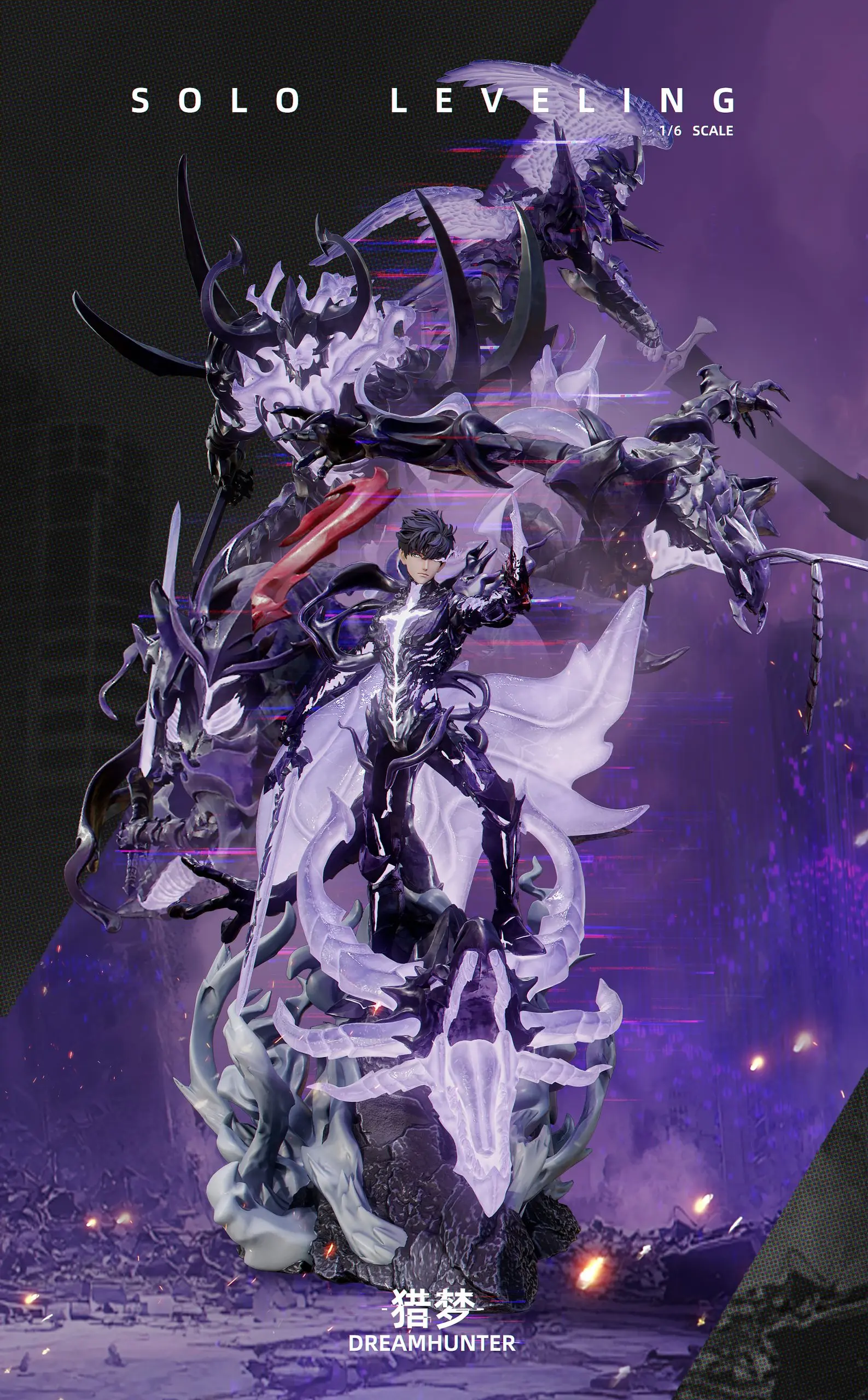 DREAM HUNTER Studio – Solo Leveling Statue Series Sung Jin-Woo & Bellion & Igris & Beru & Iron