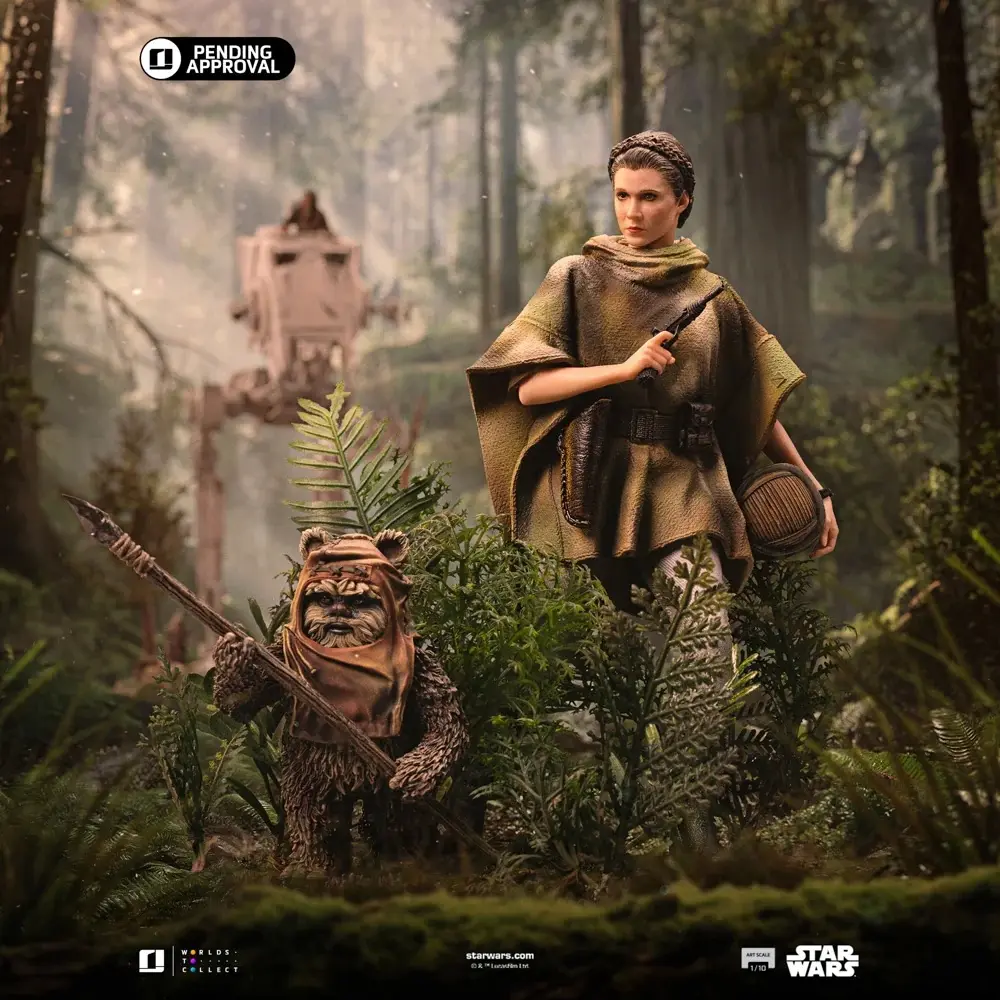 Iron Studio – Leia and Wicket 1:10 Scale Statue LUCSWR126625-10 (Licensed)