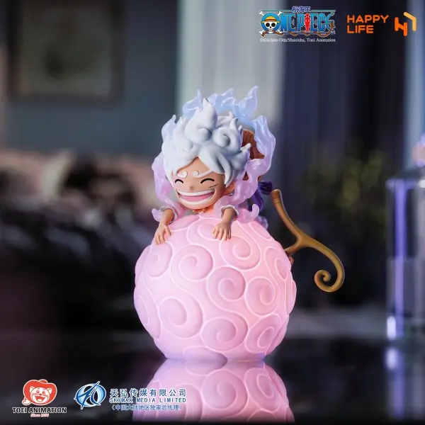 HAPPY LIFE Studio – One Piece Devil Fruit Series LUFFY Gear5 Voice-Activated Night Lamp (Licensed)