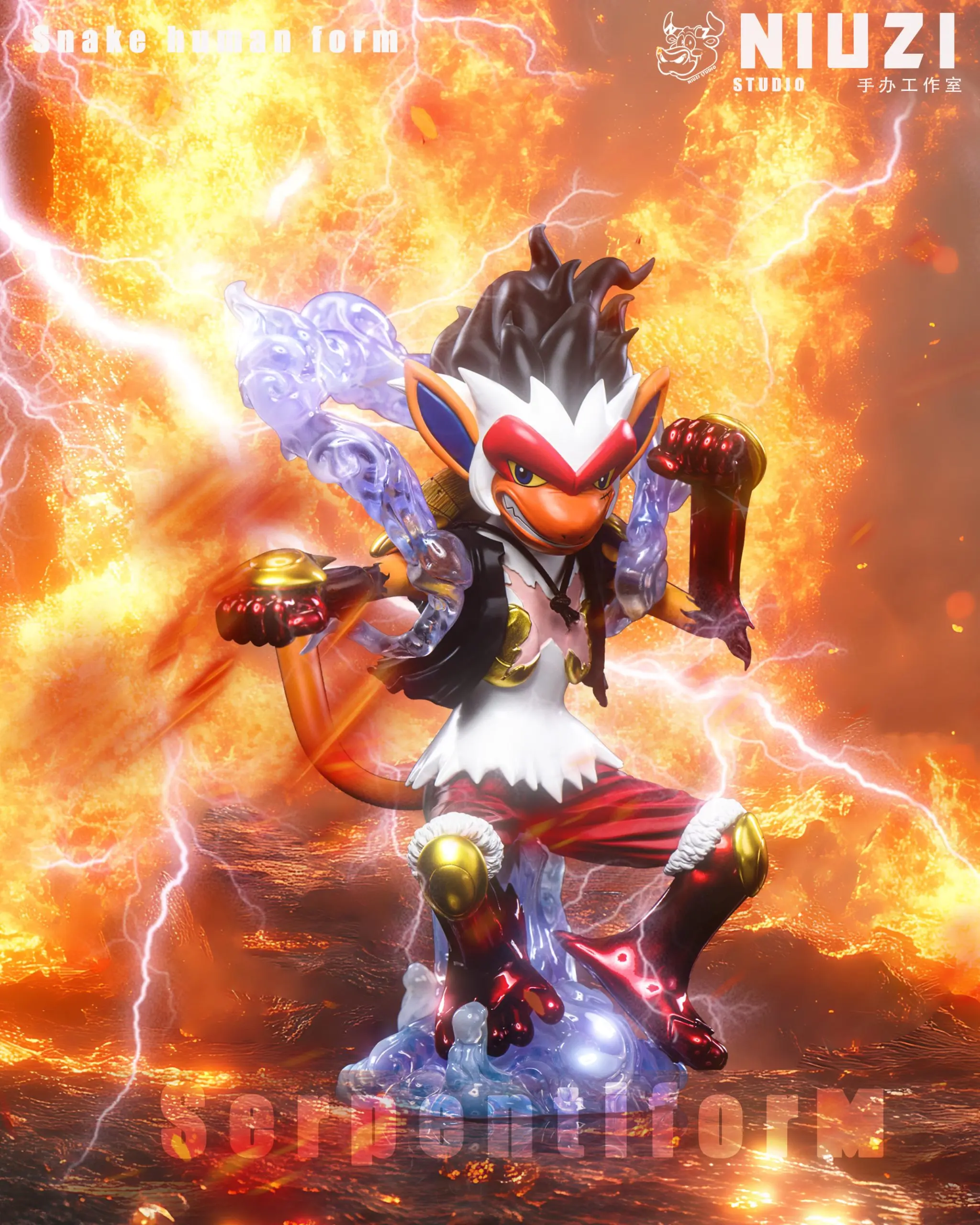 NIUZI Studio – Pokémon Infernape Cosplay Gear Fourth Luffy