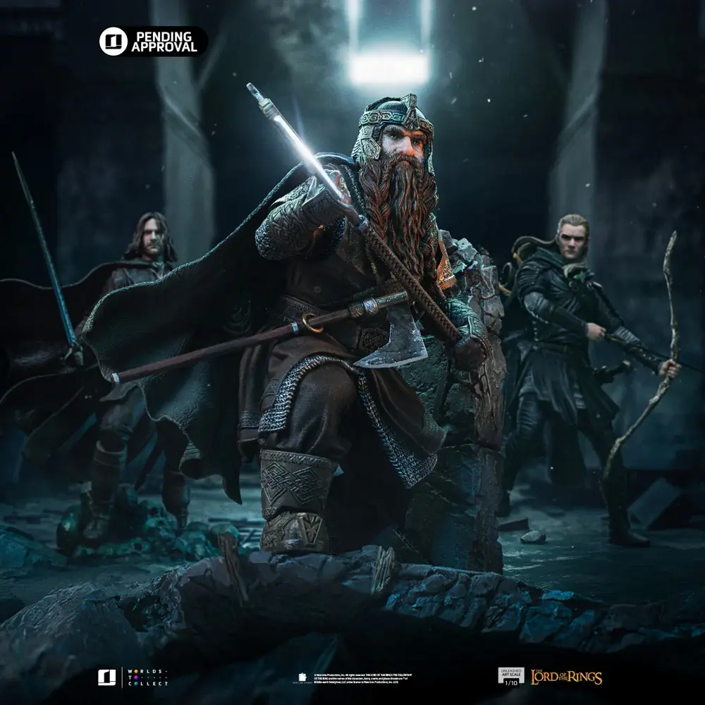 Iron Studio – Statue Gimli Unleashed – The Lord of the Rings – Art Scale 1/10 WBLOR127625-10 (Licensed)