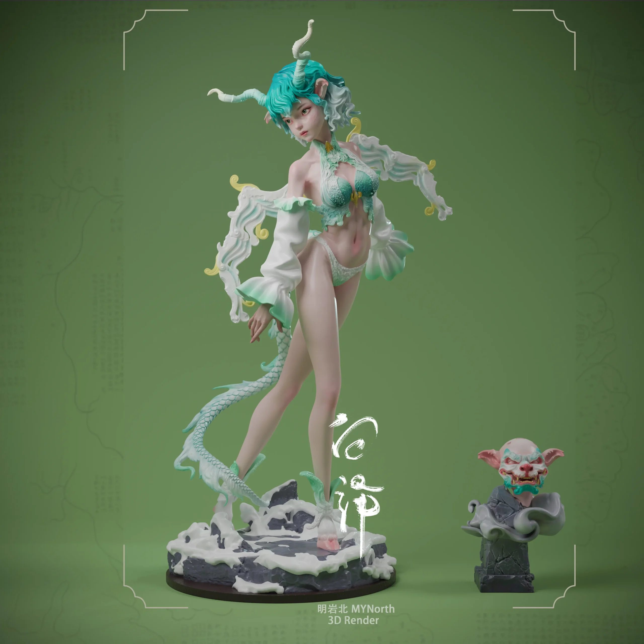 ZN Studio – Original Shanhai Bai Ze White Model Kit