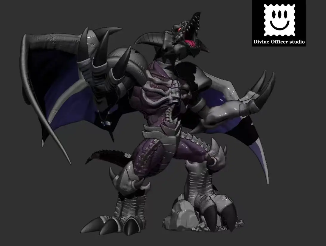 Divine Officer Studio – Yu-Gi-Oh! Kingdom Monster Series Black Skull Dragon