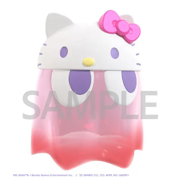 MegaHouse – Pac-Man x Sanrio Characters Chibi Collect Figure Deluxe Ghost Hello Kitty & Cinnamoroll Clear Color ver. (Licensed)